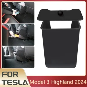 For Tesla Model 3 Highland 2024 Car Trash Bin Car Trash Can Garbage Bin Storage Box for Tesla Model 3 Highland 2024 Accessories
