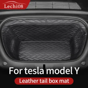 Front  rear Leather trunk For Tesla model Y trunk mat accessories 2020-2023 tesla y accessoires