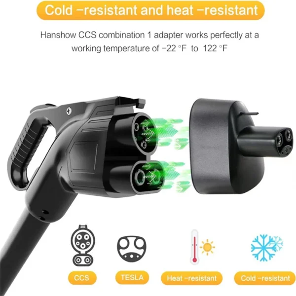 For Tesla American Standard DC Fast Charging Converter Tesla Converter CCS1 Converter CCS1 to Tesla charging head adapter - Image 2