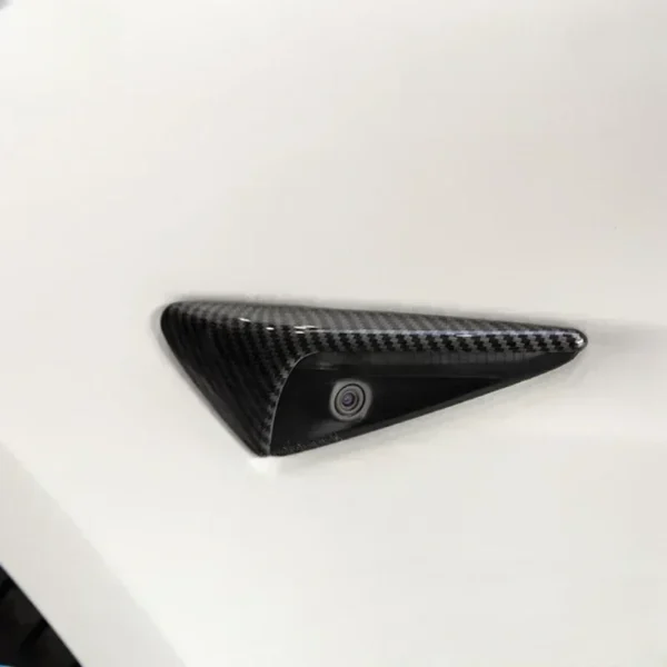 2PCS For Tesla Model 3 Y X S Side Camera Carbon Fiber ABS Protection Cover For Tesla Model 3 Model Y Car Accessories 2017-2022 - Image 4
