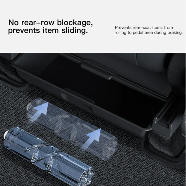 YZ For Tesla Model Y Juniper 2025 Underseat Storage Box Seats Drawer TPE Hidden Storage Tray Push Pull Car Organizer Accessories - Image 4