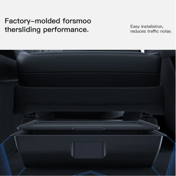 YZ For Tesla Model Y Juniper 2025 Underseat Storage Box Seats Drawer TPE Hidden Storage Tray Push Pull Car Organizer Accessories - Image 6