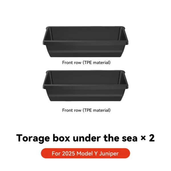 YZ For Tesla Model Y Juniper 2025 Underseat Storage Box Seats Drawer TPE Hidden Storage Tray Push Pull Car Organizer Accessories - Image 15