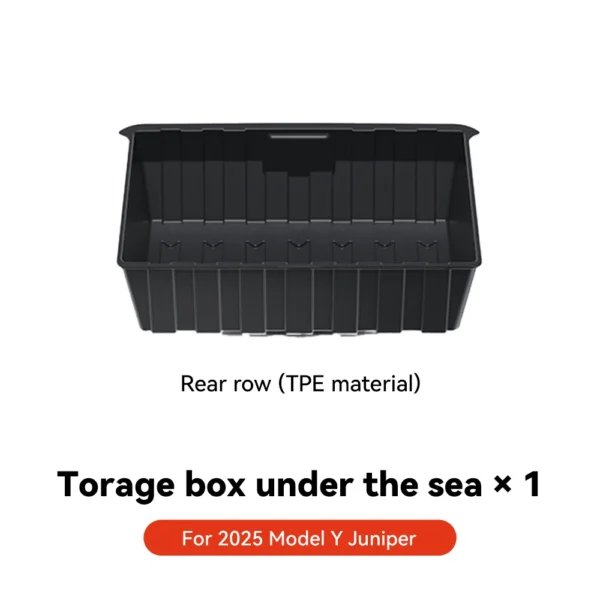 YZ For Tesla Model Y Juniper 2025 Underseat Storage Box Seats Drawer TPE Hidden Storage Tray Push Pull Car Organizer Accessories - Image 10
