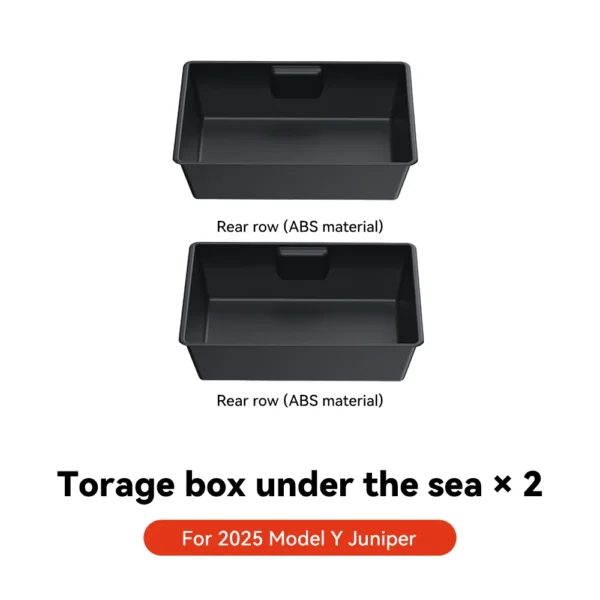 YZ For Tesla Model Y Juniper 2025 Underseat Storage Box Seats Drawer TPE Hidden Storage Tray Push Pull Car Organizer Accessories - Image 13