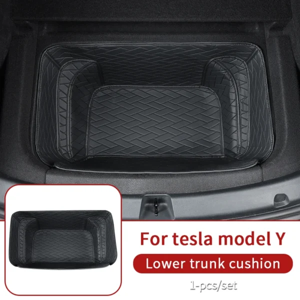 Front  rear Leather trunk For Tesla model Y trunk mat accessories 2020-2023 tesla y accessoires - Image 10