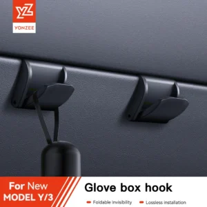 YZ For New Tesla Model 3/Y Highland Juniper Glove box Car Hooks ABS Storage Holder Tesla Model 3 Car Dedicated  Accessories